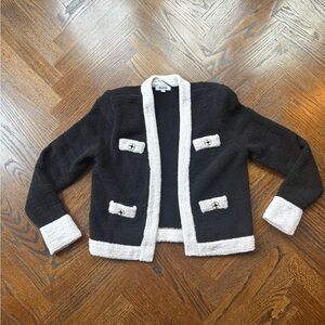 Stylish 525 America Black and white  Cardigan